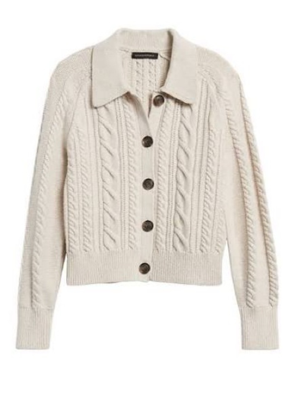 Banana Republic Heritage Cable-Knit Cardigan Sweater